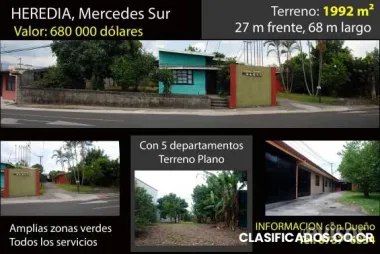 1992 m² de terreno, con 5