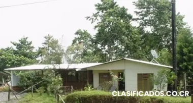 27 mills, $46,200, 3do 2ba casa con 5200 m2, rio, aguas zarcas, san carlos, zona norte