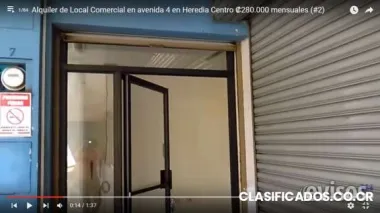 Alquiler de local comercial en avenida 4 en heredia centro ?300.000 mensuales (#2)