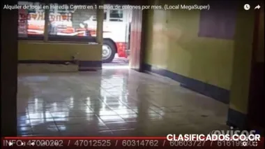 Alquiler de local en heredia centro en 1 millón de colones por mes. (local megasuper)