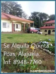 Se alquila quinta con hermosa casa