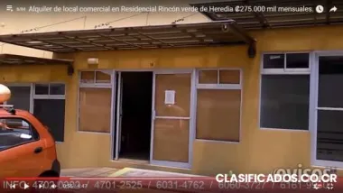 Alquiler de local comercial en residencial rincón verde de heredia ?275.000 mil mensuales.