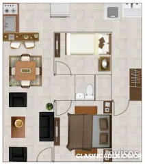 Alquilo apartamento 55m2 el carmen de guadalupe, 165mil.