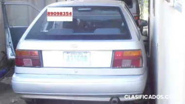 Hyundai excel,modelo 1993,gris, 4 puertas