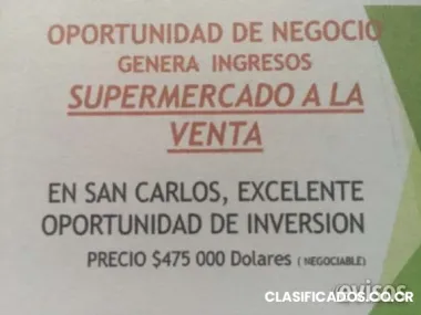 Oportunidad de negocios ( supermercado)