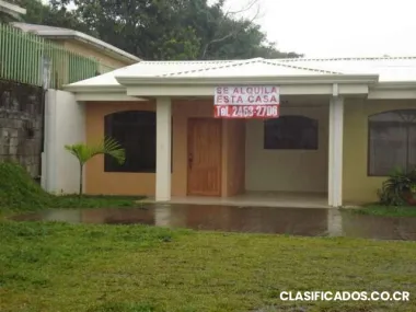 Palmares ,alajuela , se alquila casa en perfecto estado de mantenimiento.