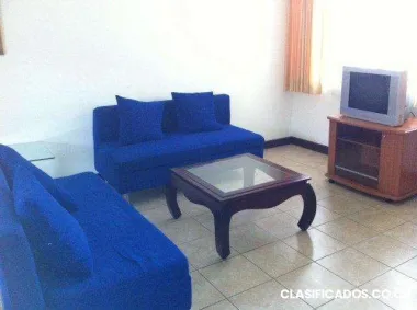 Ref.12-02 cómodo apartamento en alquiler amoblado, ubicado en condominio santa ana.