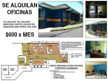 Se alquilan oficinas compartidas en zapote