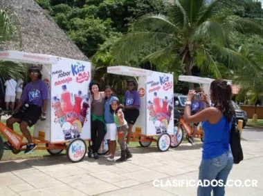 Triciclos publicitarios ecologicos europeos