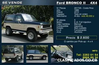Vendo ford bronco ii 4x4