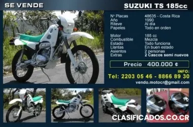 Vendo moto suzuki ts 185cc costa rica