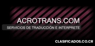 Acrotrans, servicios de traducción e intérprete freelance inglés - español