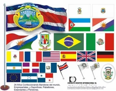 Banderas astas bases y estandartes