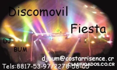 Disco movil fiesta con el dj bum