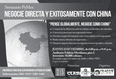 Seminario pymnes: negocie directa y exitosamente con china!