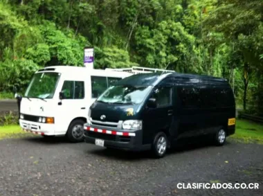 Transporte de pasajeros en microbuses modernas