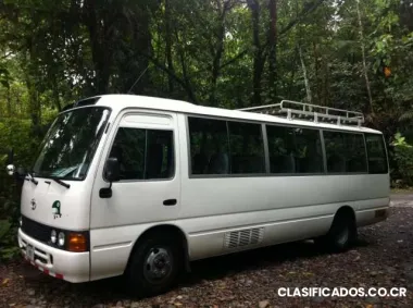 Transporte de pasajeros en microbuses modernas