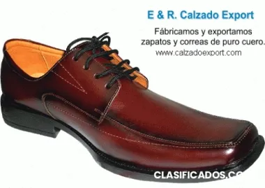 Calzado para caballeros en cuero y piel, venta al mayor directo de fabrica