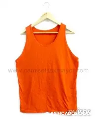 Camisas de tirantes lisas para hombre