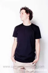 Camiseta lisas cuello redondo hombre