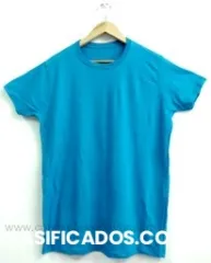 Camisetas cuello redondo lisas para hombre