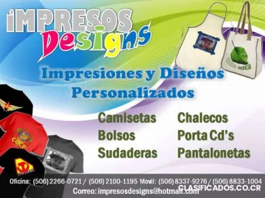 Camisetas estampadas transfer y bordados