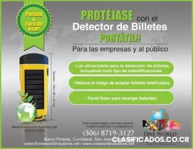 Detector de billetes portatil