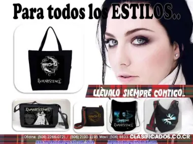 Evanescence y epica en costa rica. lleva tus camisetas bolsos y mas personalizados
