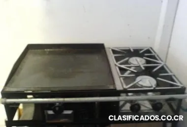 Ganga !! ** cocina con plancha de gas,freidor y baño maria ¢170.000 ***