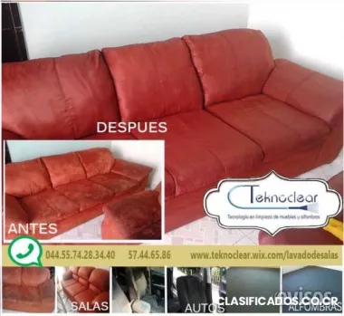 Lavado de salas de piel, vinil y tela en el df y el edo méx.