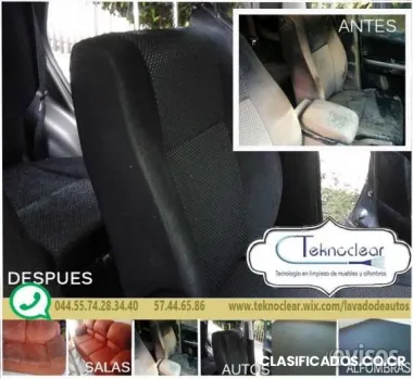 Lavado de vestiduras y lavado de cielo de autos a domicilio en el df y el estado de méxico