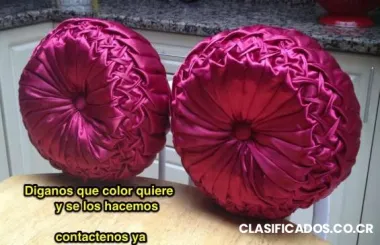 Lindos almoadoncitos hechos de satin para decorar la sala o habitacion