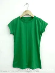 T shirts lisas cuello redondo mujer