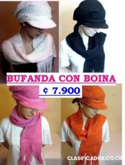 Bufandas lana y calentadores.envio gratis*