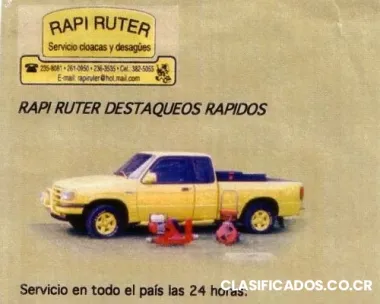 Destaqueo de tuberias , tanques septicos y agua potable