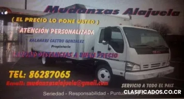 Mudanzas en alajuela san jose heredia cartago y a todo el pais