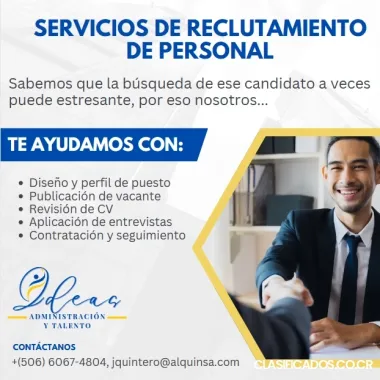 Servicios de reclutamiento de personal