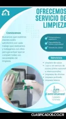 Se ofrecen servicios de limpieza 