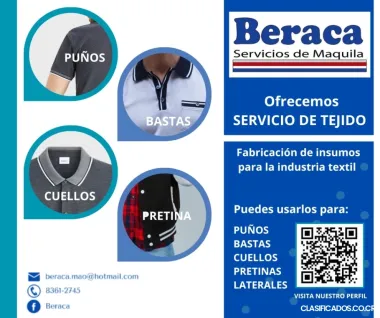 cuellos y puños para camisa escolares tipo polo