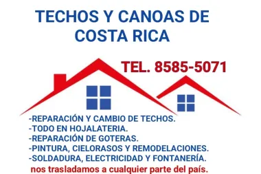 TECHOS Y CANOAS DE COSTA RICA. GARANTÍA Y CALIDAD. 