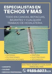 ESPECIALISTAS EN TECHOS Y MÁS. 