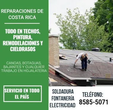 REPARACIÓN DE TECHOS. INSTALACIÓN DE CANOAS Y MUCHO MÁS. 