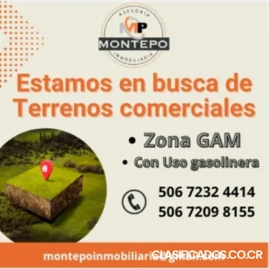 Se Compra Terreno Comercial y Para Gasolinera