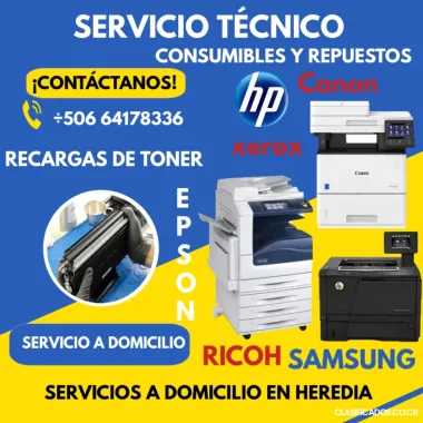Raparacion de fotocopiadoras e impresoras