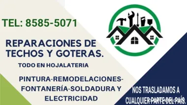REPARACIÓN DE TECHOS Y GOTERAS. CANOAS, BOTAGUAS Y MÁS. 