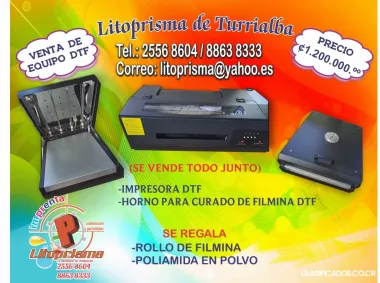 VENTA DE IMPRESORA Y HORNO DTF