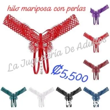 hilos mariposa mujer