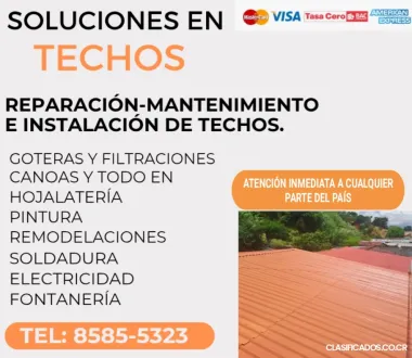 SOLUCIONES EN TECHOS Y MÁS..