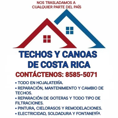 TECHOS Y CANOAS DE COSTA RICA. GARANTÍA Y CALIDAD. 